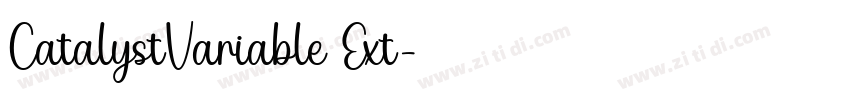 CatalystVariable Ext字体转换 CatalystVariable Ext字体转换